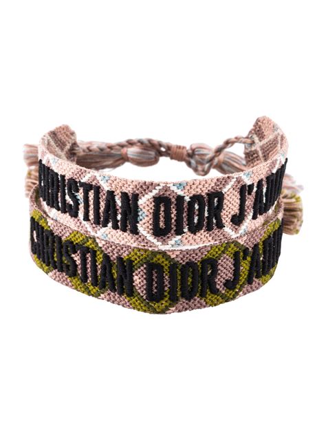 christian dior knitted bracelet